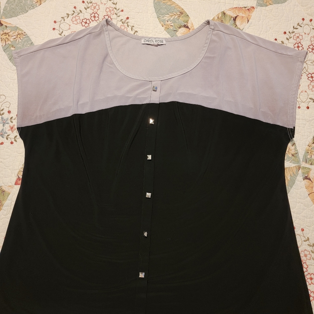 Black and White Blouse